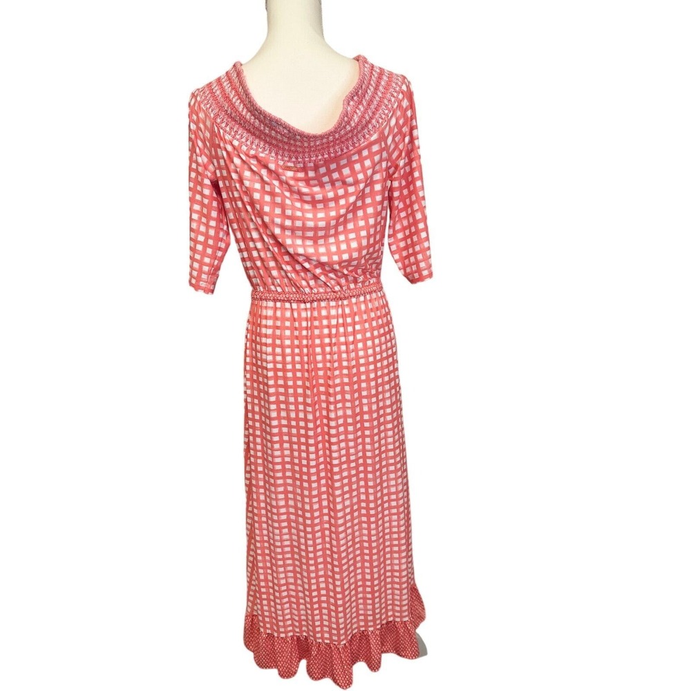 Cabana Life Pink/White‎ Checker Dress NWT Size L - Picture 2 of 8